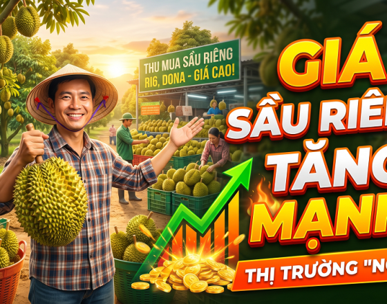 Giá sầu riêng tăng mạnh