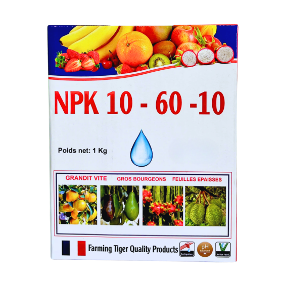 PHÂN BÓN NPK 10-60-10 – KÍCH HOA MẠNH, NUÔI MẦM KHỎE (1 kg)
