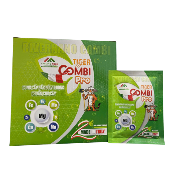 COMBO 20 GÓI - TIGER COMBI PRO – CUNG CẤP ĐẦY ĐỦ TRUNG VÀ VI LƯỢNG CHO CÂY TRỒNG
