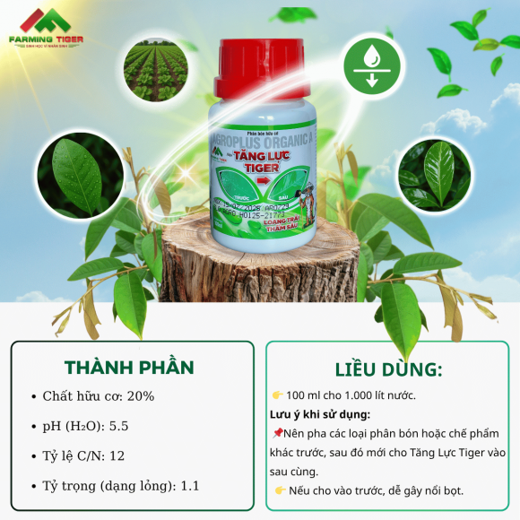  Tăng Lực Tiger (100ml) - Bám dính tốt, Thẩm thấu nhanh, Loang trải đều