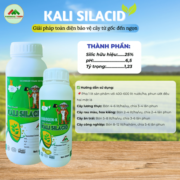 Phân bón lá Trung lượng Kali Silacid - 1 lít