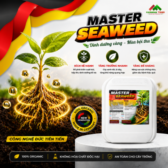 HỮU CƠ 20 LÍT - MASTER SEAWEED - KÍCH RỄ - CẢI TẠO ĐẤT