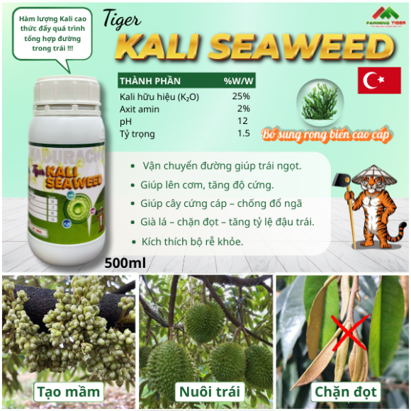 TIGER KALI SEAWEED (500ML) - KALI SINH HỌC CAO CẤP CHIẾT XUẤT TỪ RONG BIỂN